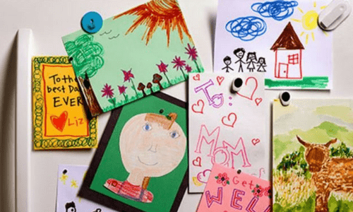 10 Top Ways To Display Your Children's Artwork magnet